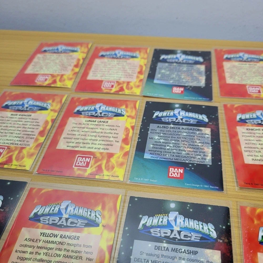 Vintage Power Rangers In Space Card Lot 1997 Bandai Bundle Lot of 16 Cards